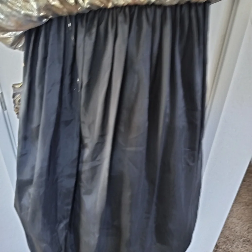 Scott McClintock Vintage Ball Gown Romantic Goth Victorian Black Velvet Small
